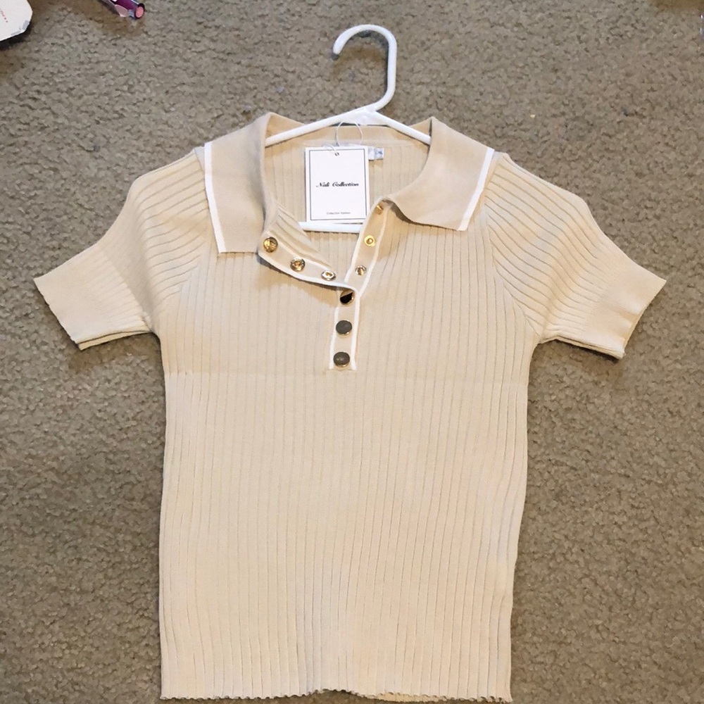 Beige Polo Shirt US L